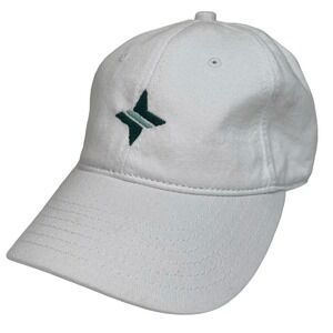 TuckerNuck Harding Lane White Cotton Baseball Hat Cap Embordered‎ Golf Tennis